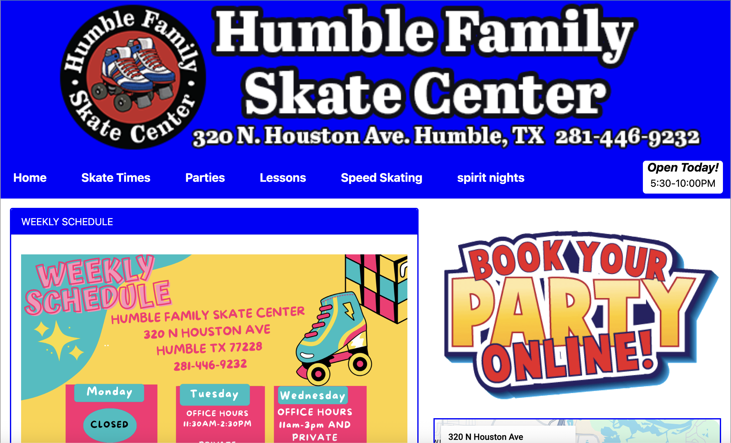 Mockup of the RinkWare website template showing mobile responsiveness.
